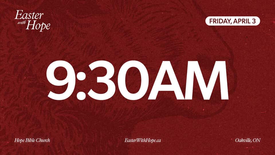 9:30 AM Good Friday Service