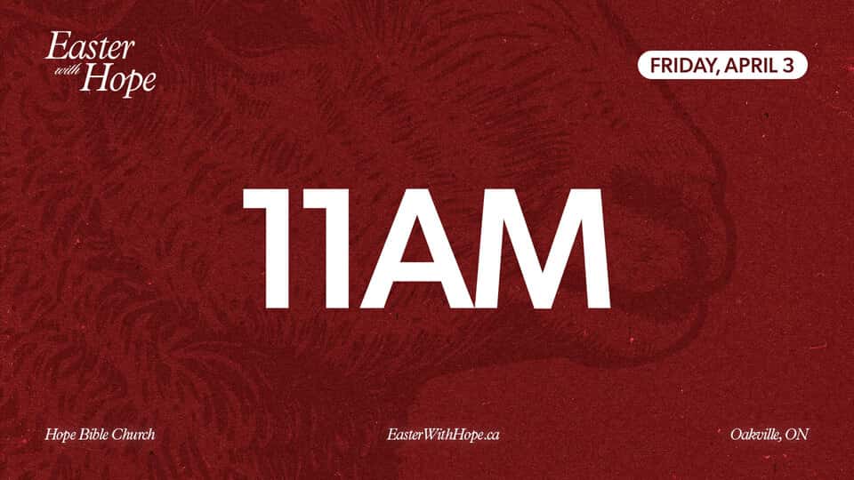 11:00 AM Good Friday Service