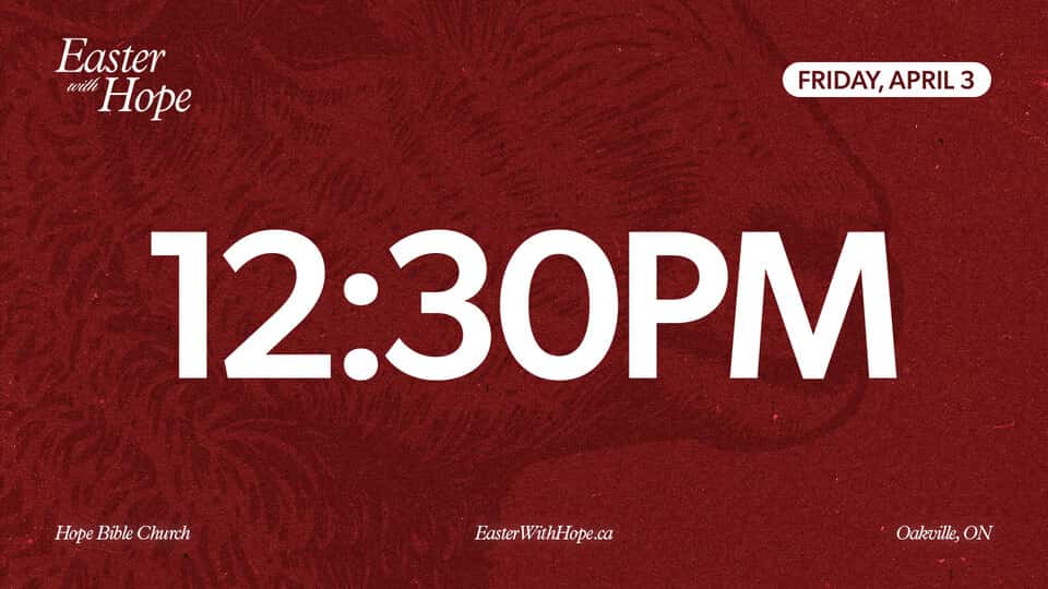 12:30 PM Good Friday Service