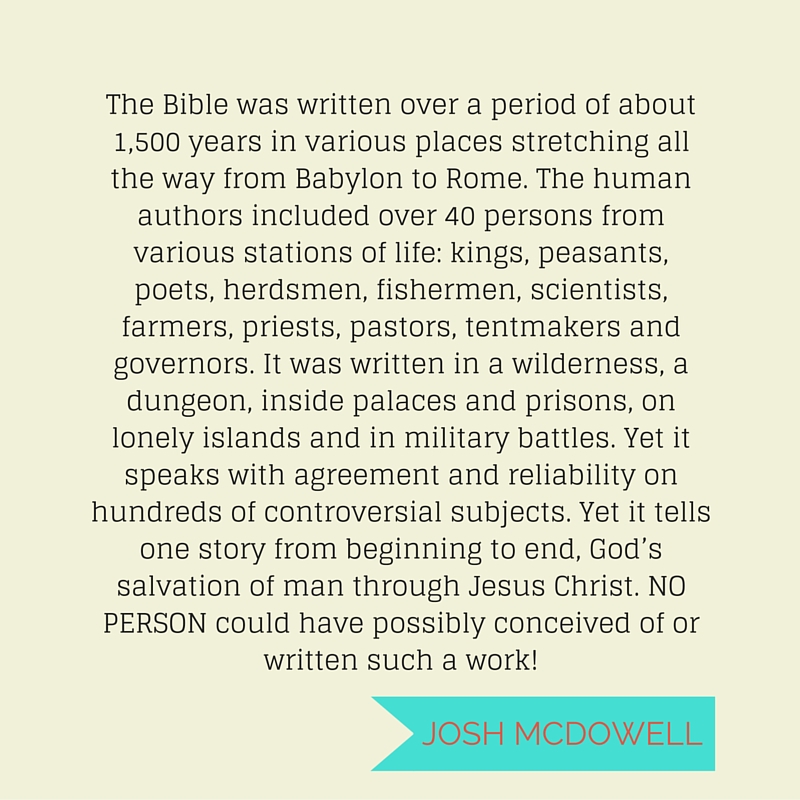 Josh McDowell Bible quote