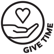 give time icon - hand with heart