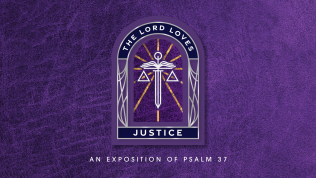 The Lord Loves Justice Sermon Graphic