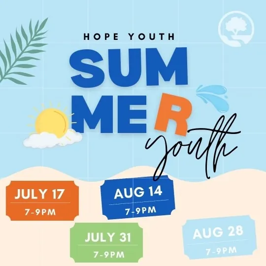 Summer Youth Schedule